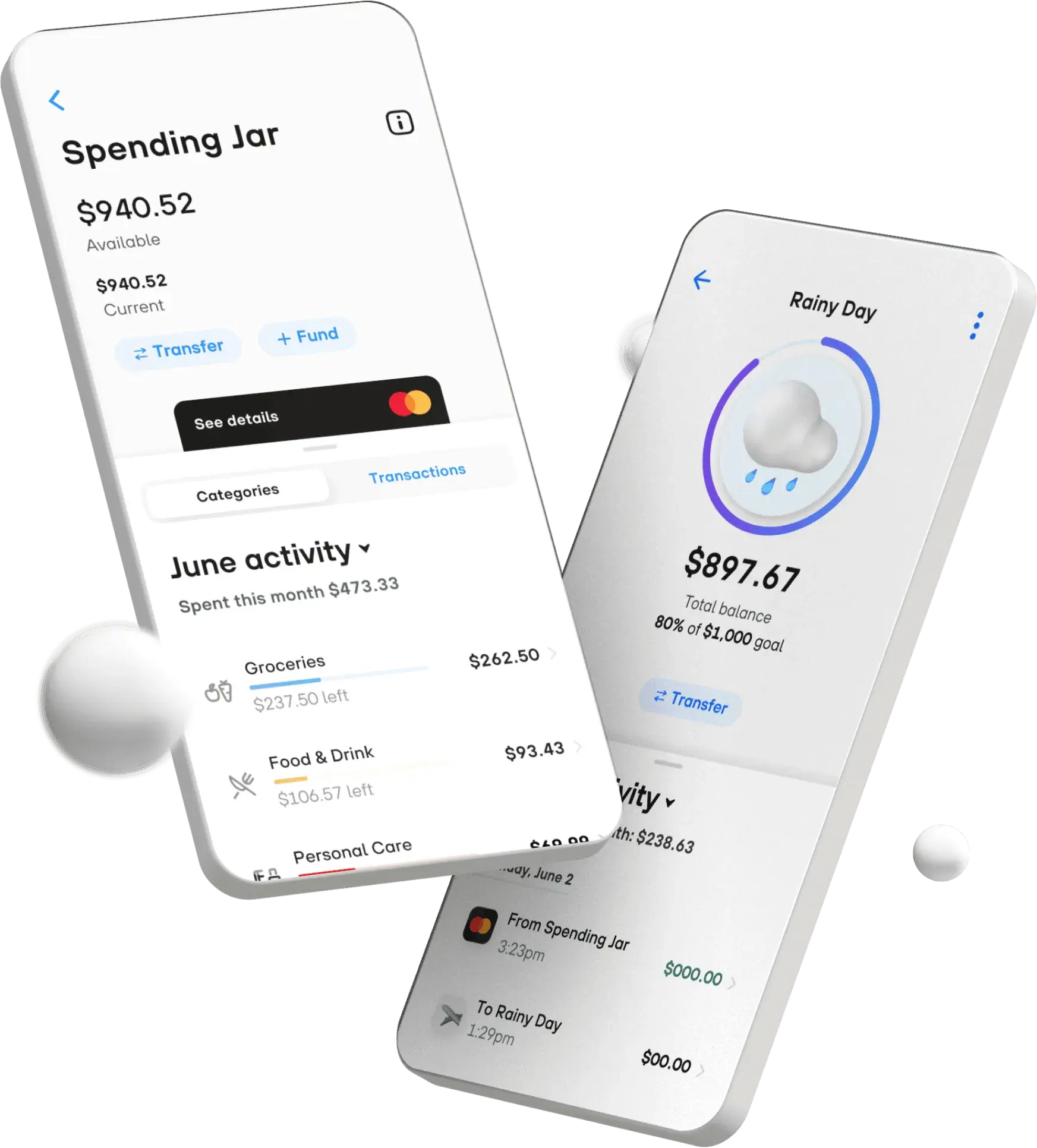 Douugh mobile screens